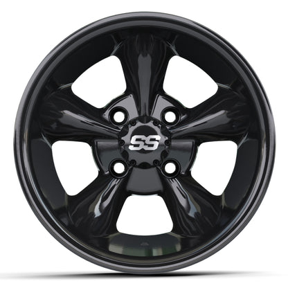 GTW Godfather Wheel, 12X7 Black – wheel, front view