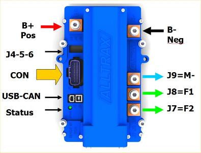 Alltrax XCT Programmable Controller for EZ-GO, Club Car and Yamaha wiring diagram