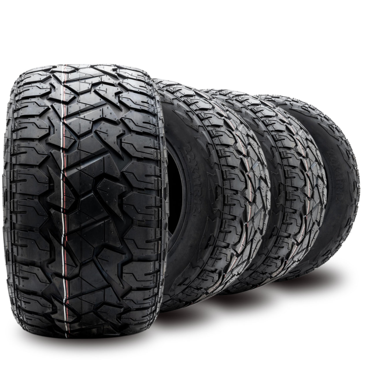 XCOMP Gladiator Street Tire 22X11R12 - Set of 4