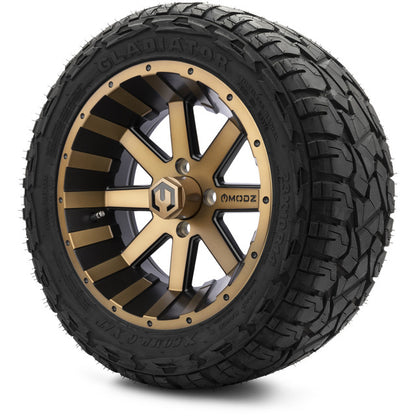 14" MODZ Assault Matte Bronze - Tire and Wheel Combo