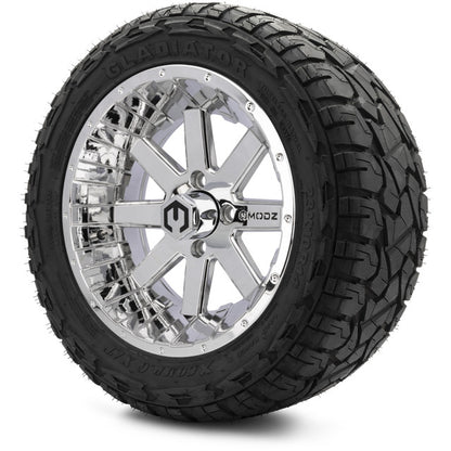14" MODZ Assault Chrome - Tire and Wheel Combo
