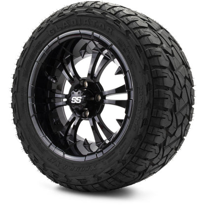 14" MODZ Vampire Glossy Black - Tire and Wheel Combo