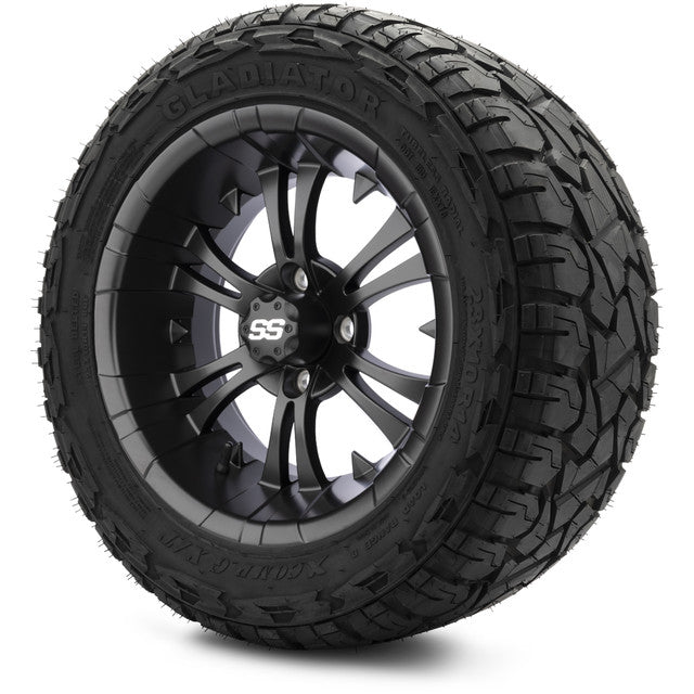 14" MODZ Vampire Matte Black - Tire and Wheel Combo