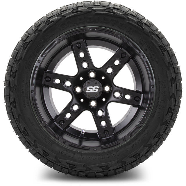 14" MODZ Reef Matte Black - Tire and Wheel Combo