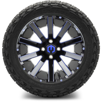 14" MODZ Mauler Blue & Black - Tire and Wheel Combo