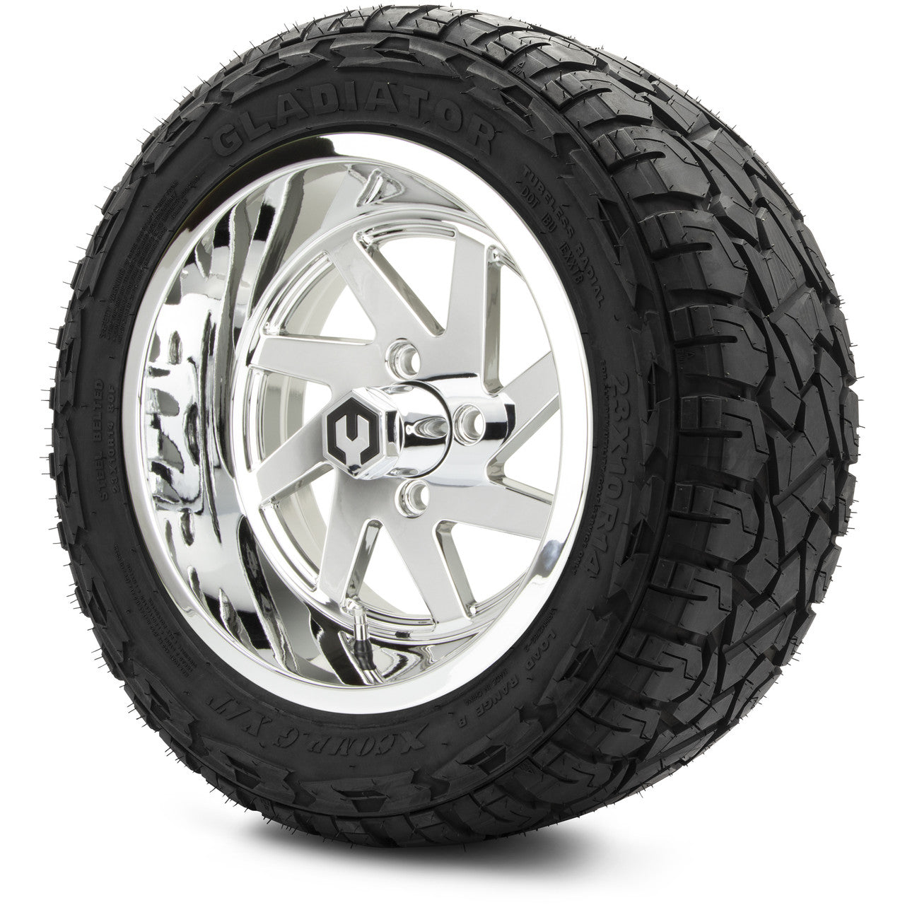 14" MODZ Fury Chrome - Tire and Wheel Combo