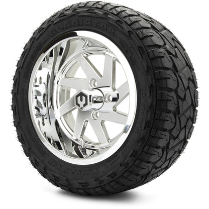 14" MODZ Fury Chrome - Tire and Wheel Combo