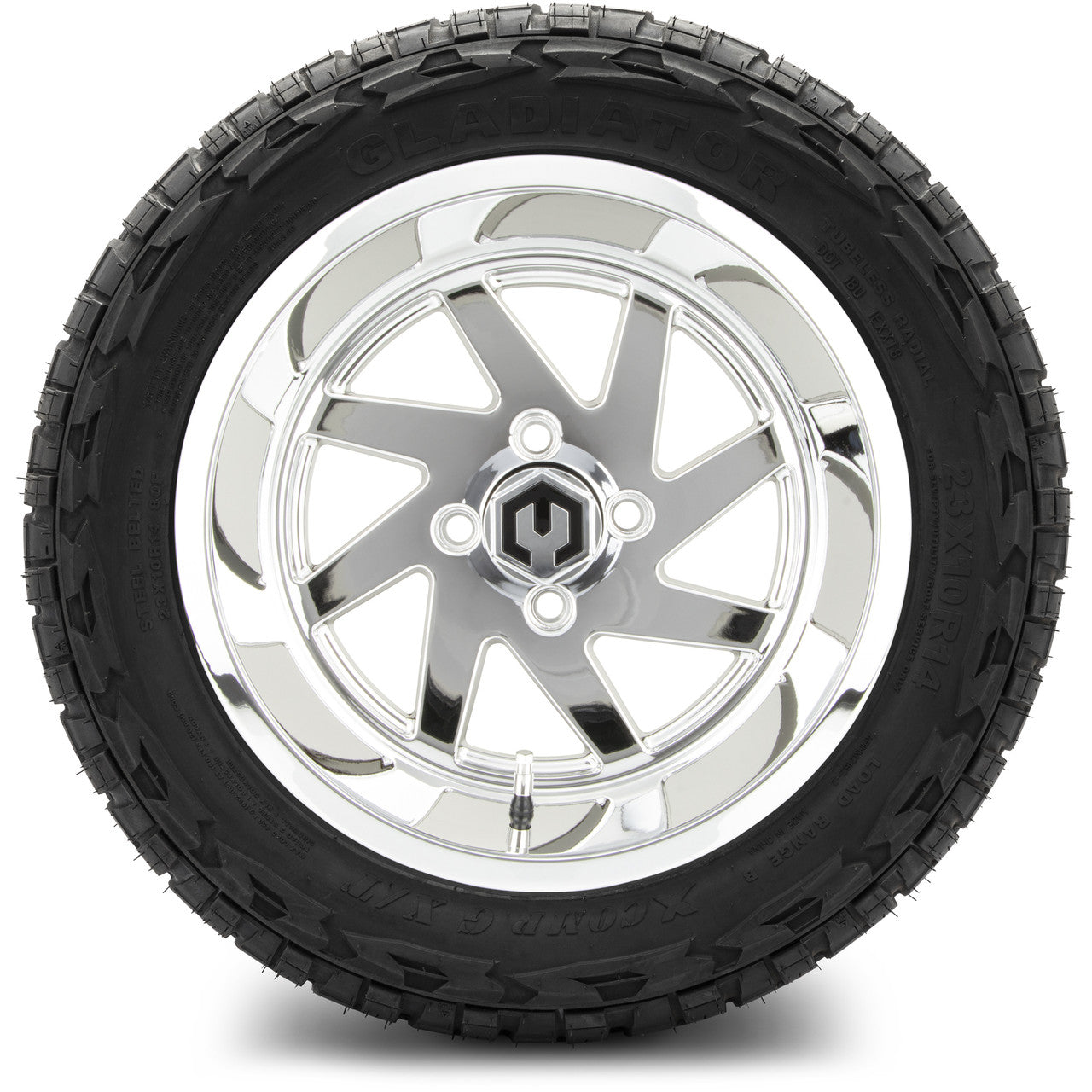 14" MODZ Fury Chrome - Tire and Wheel Combo