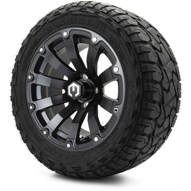 14" MODZ Bomber Matte Black - Tire and Wheel Combo