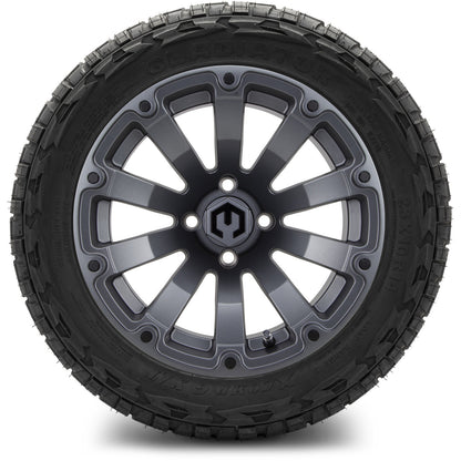 14" MODZ Bomber Matte Gunmetal - Tire and Wheel Combo