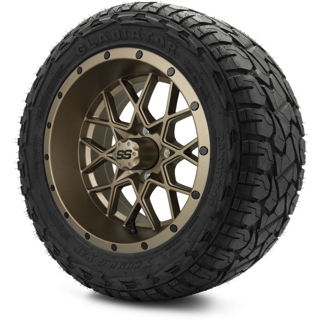 14" MODZ Vortex Matte Bronze - Tire and Wheel Combo