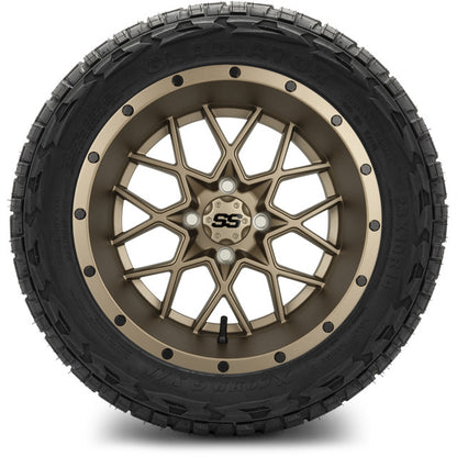 14" MODZ Vortex Matte Bronze - Tire and Wheel Combo