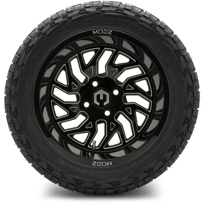 14" MODZ Carnage Glossy Black - Tire and Wheel Combo
