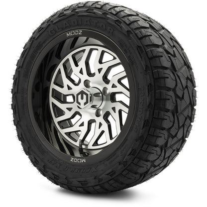 14" MODZ Carnage Machined Black - Tire and Wheel Combo