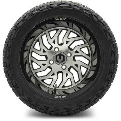 14" MODZ Carnage Machined Black - Tire and Wheel Combo