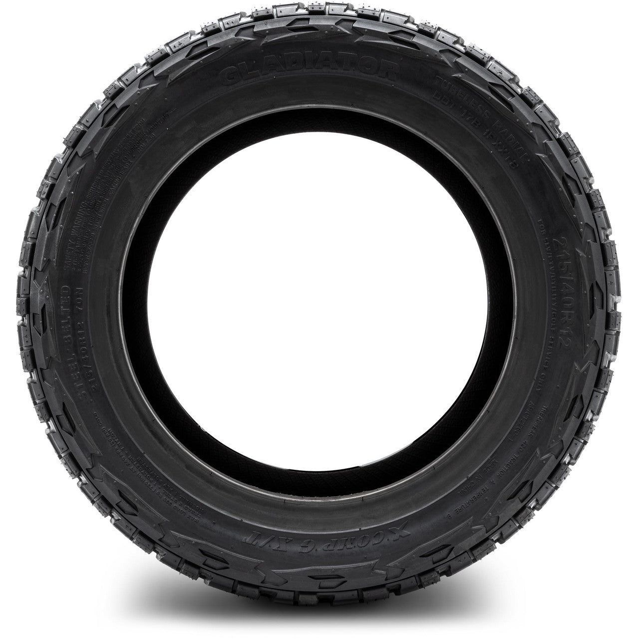 XCOMP Gladiator Street Tires 215/40R12 - Set of 4