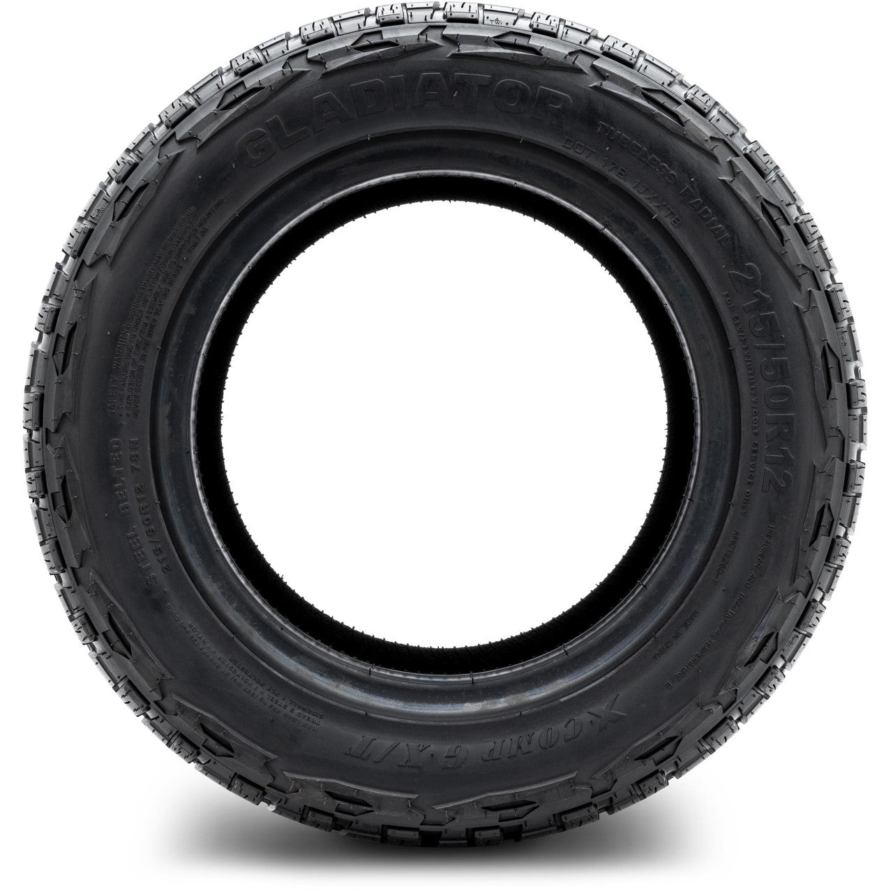 XCOMP Gladiator Street Tire 215/50R12 (Individual)