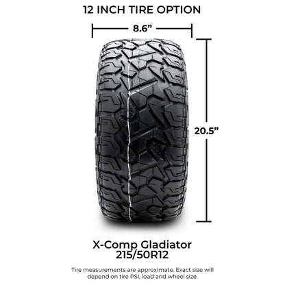 XCOMP Gladiator Street Tire 215/50R12 (Individual)