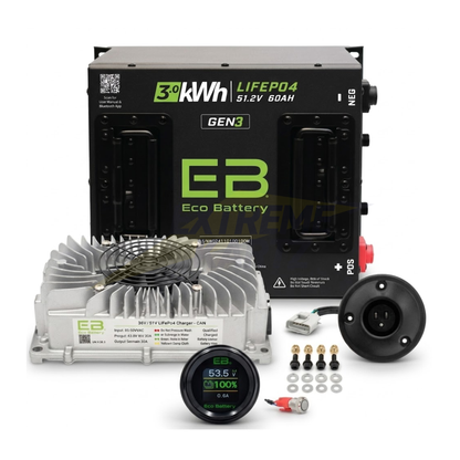 Eco Battery 48V 60Ah Lithium Bundle Kit