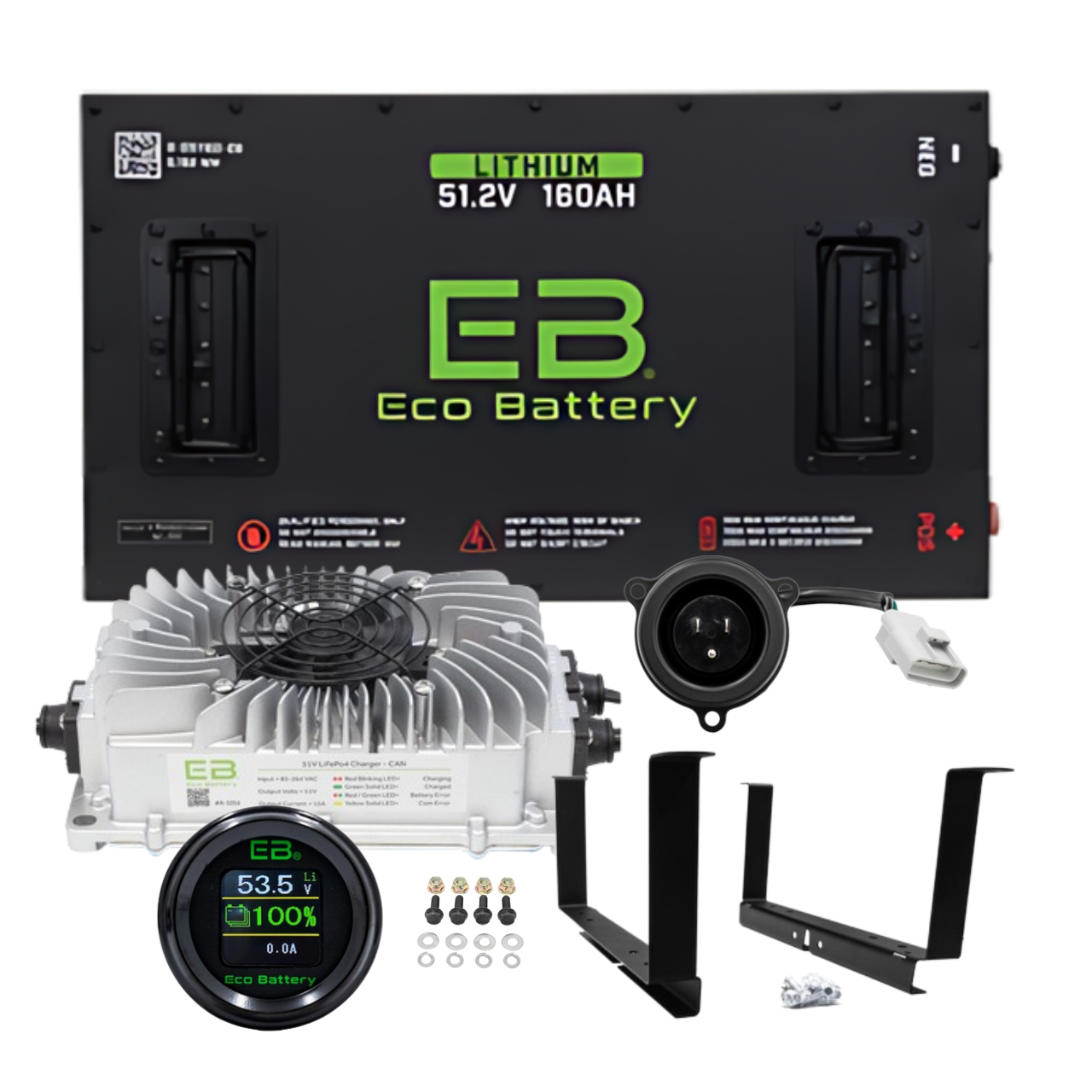 Eco Battery 48V 160AH Lithium Bundle Kit