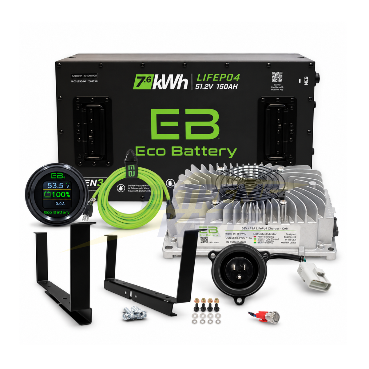 Eco Battery 48v 150ah Lithium Bundle