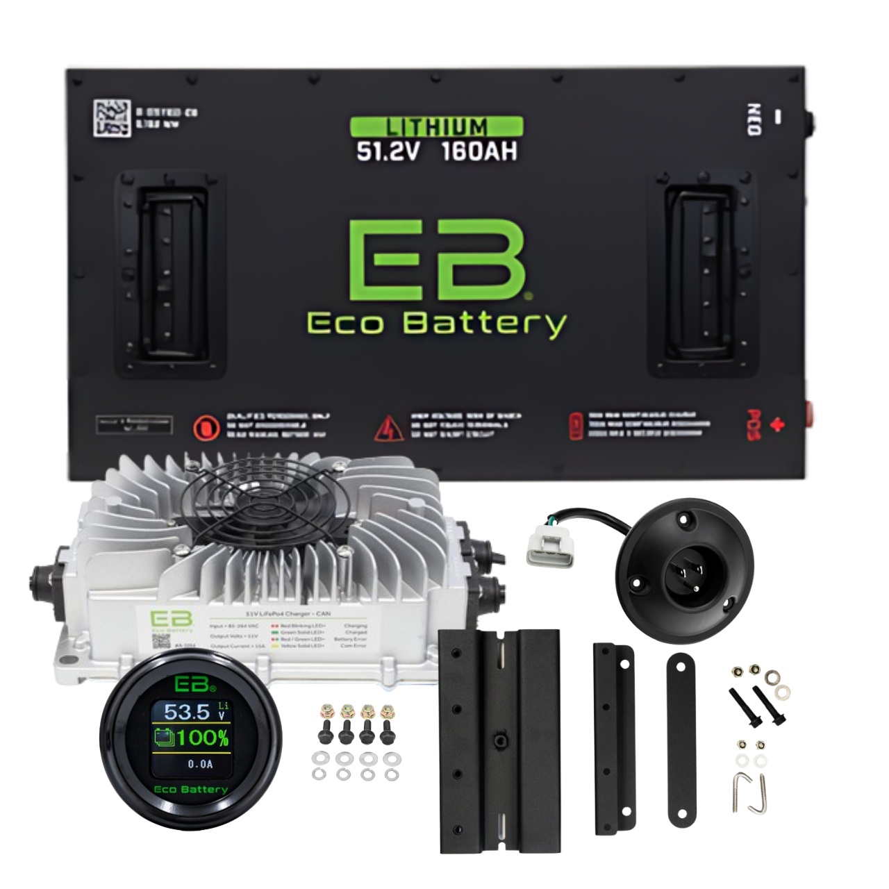 Eco Battery 48V 160AH Lithium Bundle Kit