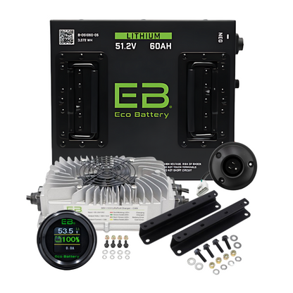 Eco Battery 48V 60Ah Lithium Bundle Kit with Charger