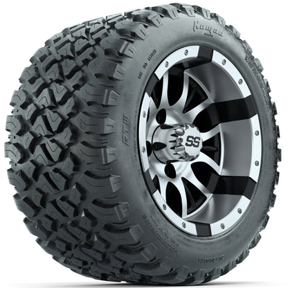 Set of (4) 12 in GTW Diesel Wheels with 20x10-R12 GTW Nomad All-Terrain Tires