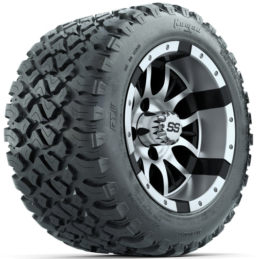 Set of (4) 12 in GTW Diesel Wheels with 20x10-R12 GTW Nomad All-Terrain Tires