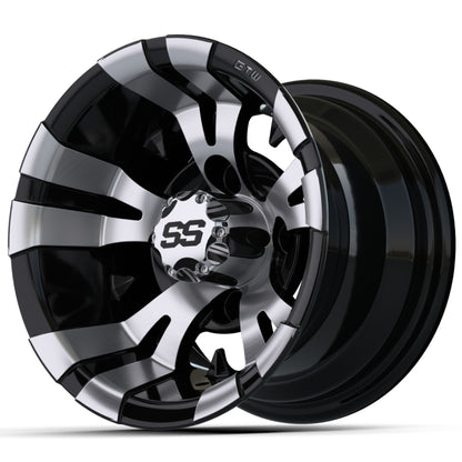 GTW Vampire 10x7 Machined Black Wheel