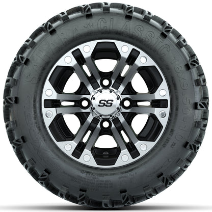 Set of (4) 10 in GTW Specter Wheels with 18x9.5-10 Sahara Classic All Terrain Tires