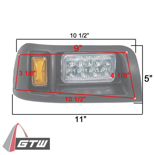 GTW Led Light Kit W/Premium Harness For Club Car Ds