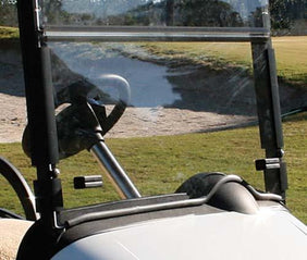 Clear E-Z-GO RXV Folding Windshield - 1/4″ (Years 2008-Up)