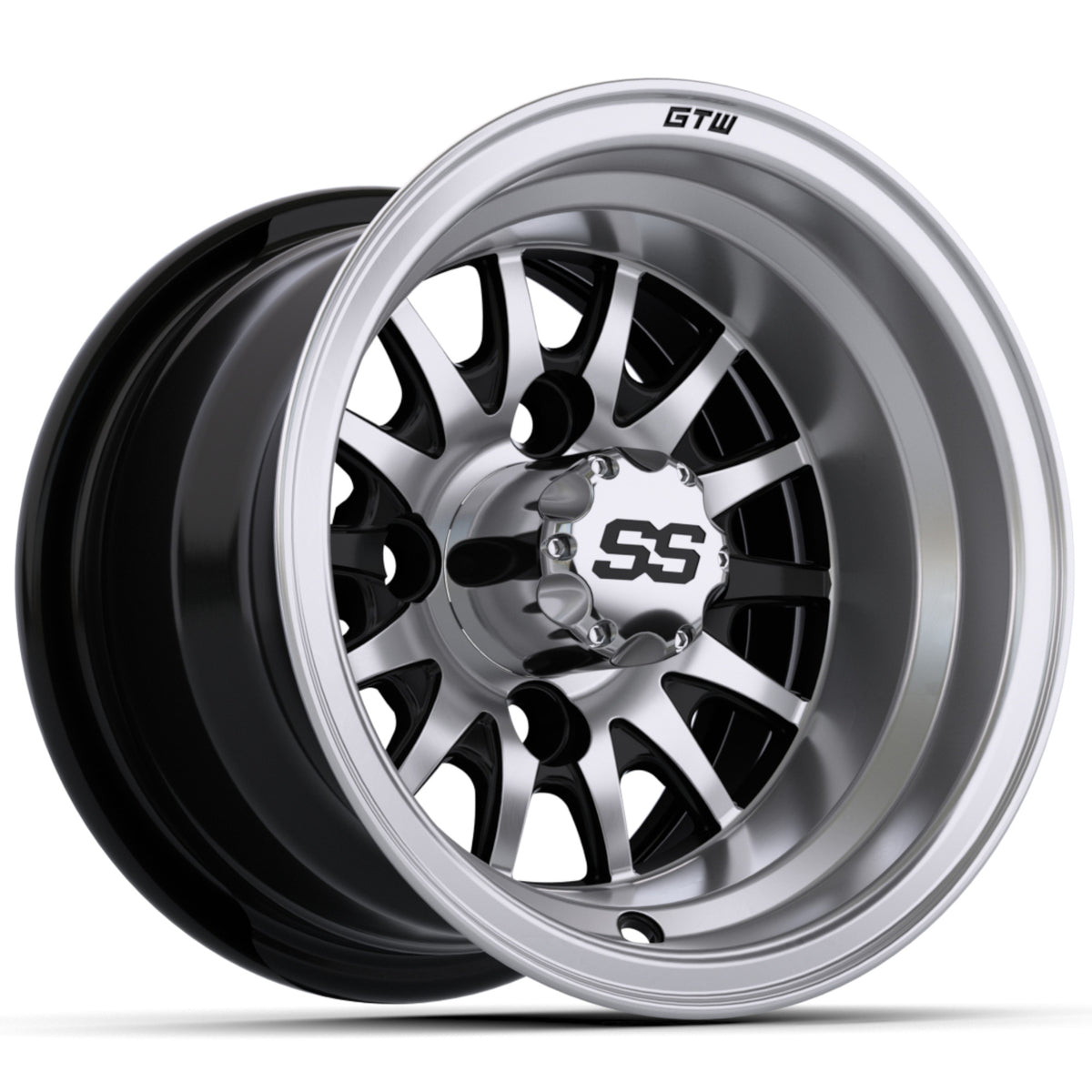 GTW Medusa 10x7 Machined Black Wheel