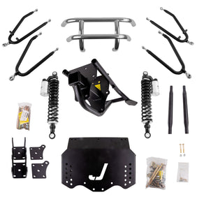 JAKES LONG TRAVEL LIFT KIT FOR 94-01.5 EZGO TXT ELECTRIC WITH UPDATED EXTERNAL RESERVOIR SHOCKS