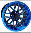 RHOX RX281, Gloss Black with Blue, 14x7 ET-25