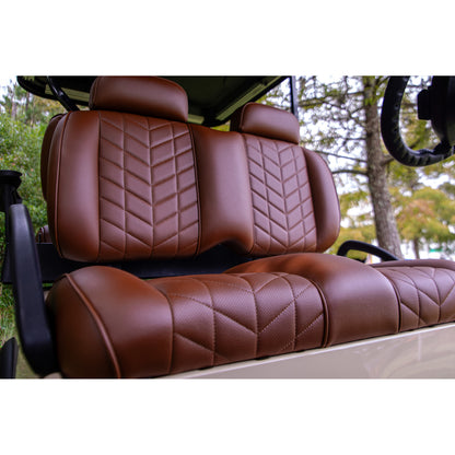 MadJax Aviator EZGO TXT/RXV & MadJax XSeries Front Seat Cushions - Coffee