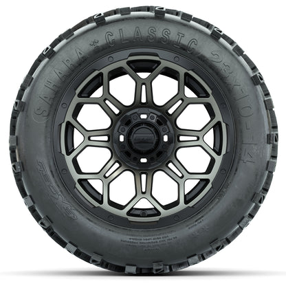 Set of (4) 14 in GTW Bravo Wheels with 23x10-14 Sahara Classic All-Terrain Tires