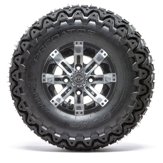 10” GTW Storm Trooper Black Wheels with 22” Predator A/T Tires – Set of 4