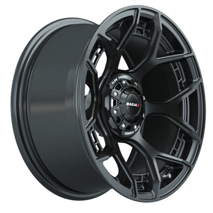 Set of (4) 15" MadJax® Flow Form Evolution Matte Black Wheels with GTW® Nomad Off Road Tires