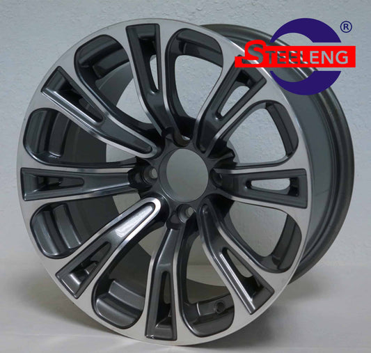 SGC 14″ Vector Machined/Gunmetal Wheel – Aluminum Alloy