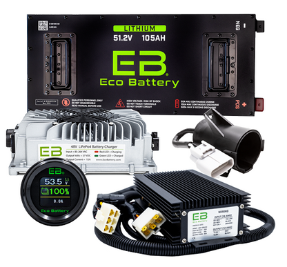 Eco Battery 48v 105ah Skinny GEN2 Lithium Battery Bundle