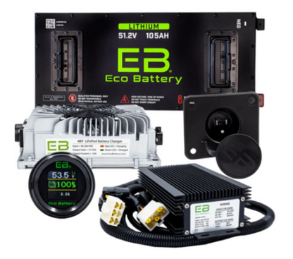 Eco Battery 48v 105ah Skinny GEN2 Lithium Battery Bundle