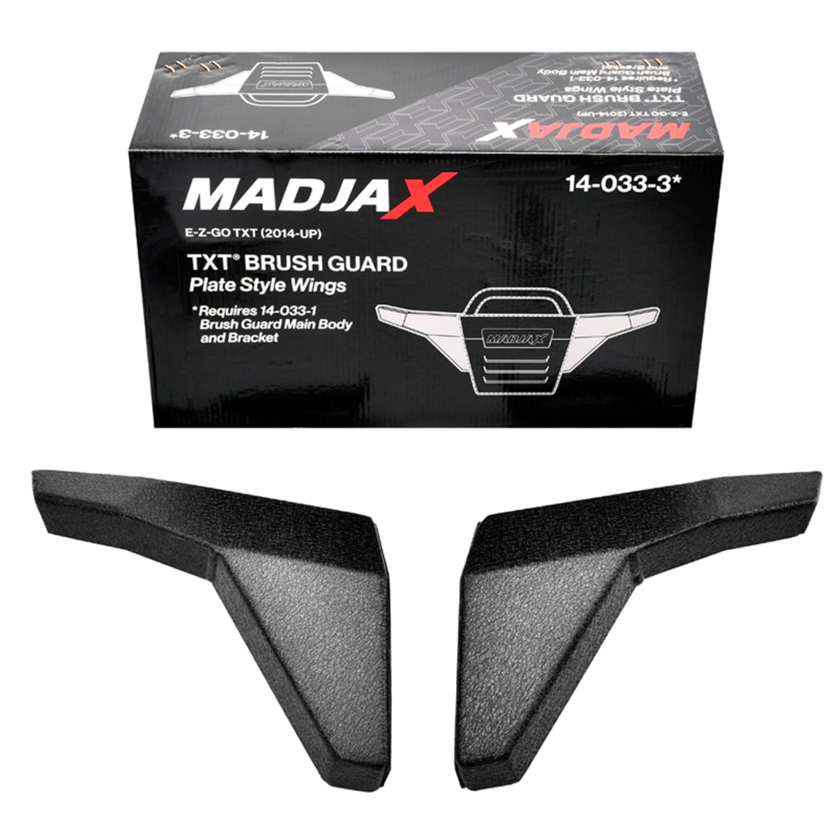 MadJax Plate Wing Style Brush Guard for 2014-Up EZGO TXT