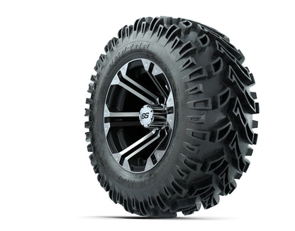 12” GTW Specter Black and Machined Wheels with 23” Raptor Mud Tires – Set of 4