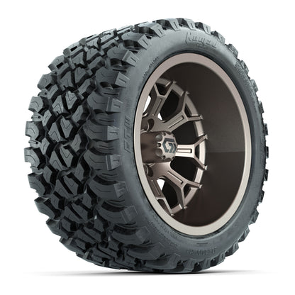 GTW Assault Matte Bronze 14 in Wheels with 23X10-R14 Nomad Steel Belt Radial All-Terrain Tires