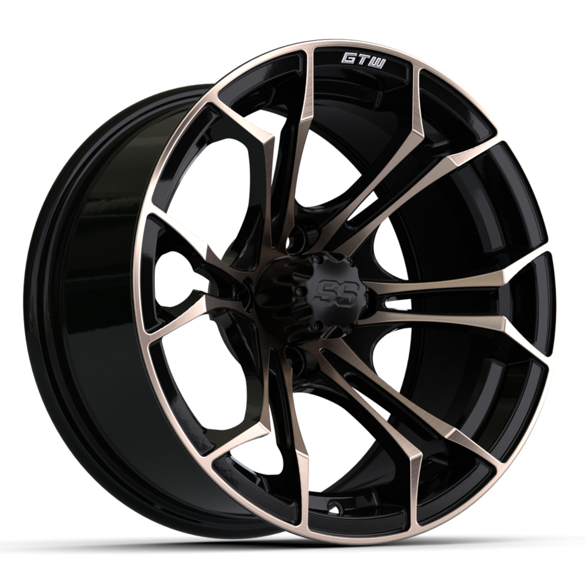 14″ GTW® Spyder Wheel – Matte Black with Bronze