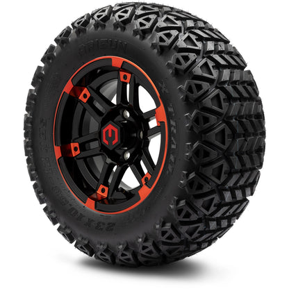 12" MODZ Aftershock Red & Black - Tire and Wheel Combo