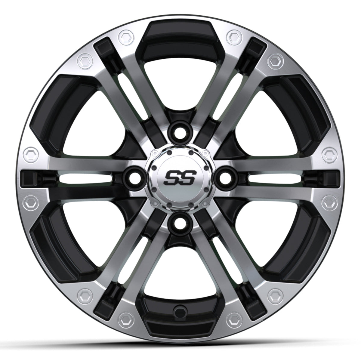 GTW Specter 12x7 Machined Black Wheel