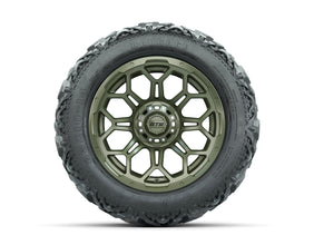 14 GTW Bravo Matte Recon Green Wheels with 23 Barrage Mud Tires  Set of 4